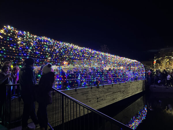 Walking the tunnel of lights