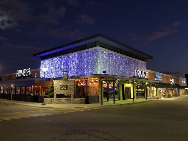 PRIME 29 in cascading blue